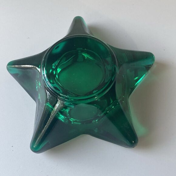 Vintage Star Shaped Glass Taper Tea Light Candle Holders 3 piece Set Celestial - Picture 13 of 16